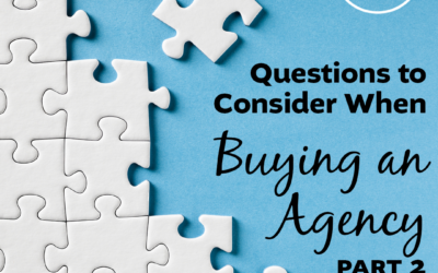 Questions to Consider When Buying an Agency – Part 2